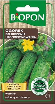 BIOPON Nasiona - OGÓREK do Kiszenia i Konserwowania 4g