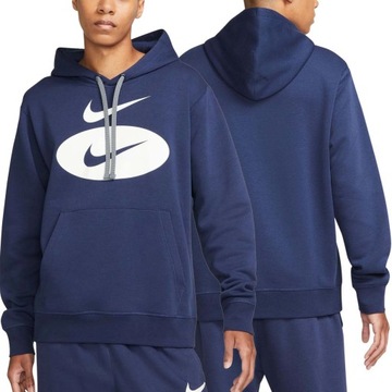 Nike bluza męska kangurka granatowa dresowa ocieplana DM5458-410 XL