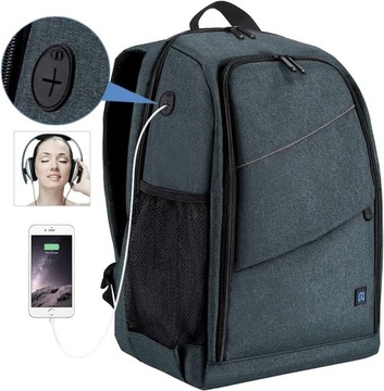 Рюкзак для фотосъемки, сумка для фотоаппарата, объектив, планшет, водонепроницаемый Puluz