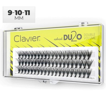 Clavier Kępki Rzęs 10 mm - DU2O Double Volume 20D