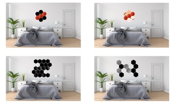 LUSTRO heksagonalne akrylowe 15x17,3cm LS-78