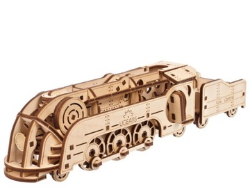Mini lokomotywa pociąg Ugears model 3D