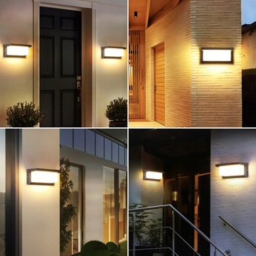Czujnik ruchu LAMPA ŚCIENNA ZEWNĘTRZNA KINKIET LED 3000K 18W