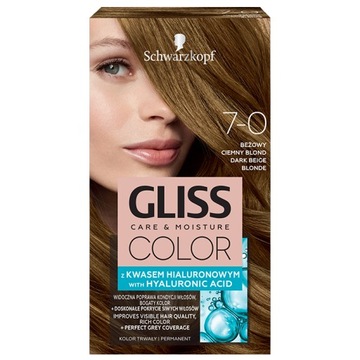 Gliss Color Farba włosów 7-0 Beżowy ciemny blond