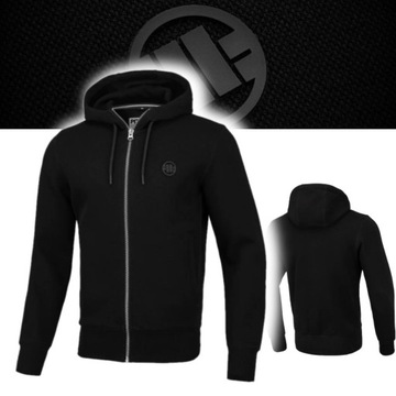 PITBULL BLUZA ROZPINANA Z KAPTUREM PREMIUM PIQUE NEW LOGO CZARNA ROZMIAR XL