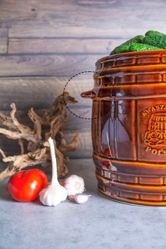 БОЧКА для квашения КАПУСТЫ, ОГУРЦА 6л, Керамика