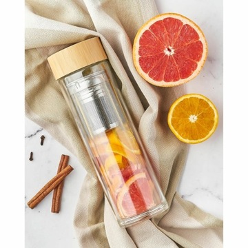 Стильная ТЕРМАЛЬНАЯ БУТЫЛКА, заварочный блок, крышка, ТЕРМАЛЬНЫЙ ТЕРМО С ИНТЕНДЕРОМ, 400мл