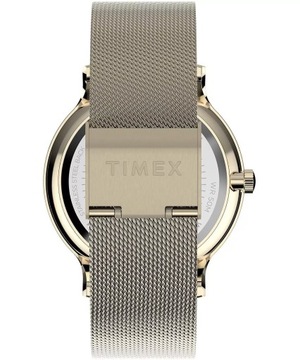 Zegarek damski złoty Timex czarna tarcza TW2W20000