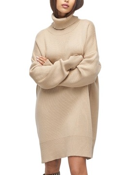 CIEPŁY GRUBY SWETEREK WARKOCZ GOLF,S/L