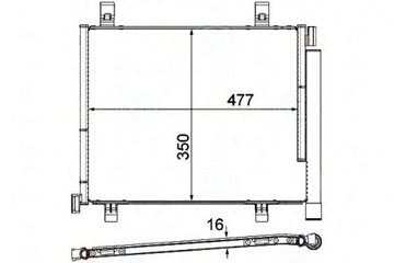 KONDENZÁTOR BEHR HELLA 1S0820411B 1S0820411J 1S08204