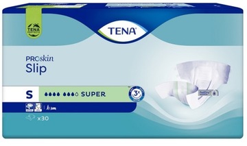 TENA SLIP PROSKIN SUPER Pieluchomajtki rozmiar S 30 sztuk