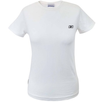 REEBOK SPORTOWA KOSZULKA TRENINGOWA FITNESS T-SHIRT DAMSKI BIAŁY *WYPRZEDAŻ