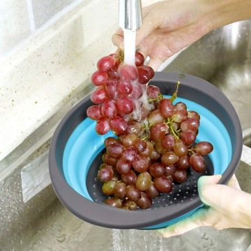 ДУРШЛАДЕР ГИБКИЙ СКЛАДНОЙ СИЛИКОНОВЫЙ КУХОННЫЙ ДРУГЛАС 24 см