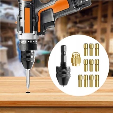 12 шт., быстросменный цанговый патрон с несколькими патронами