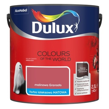 Dulux Kolory Świata Malinowa Granada 2.5 l