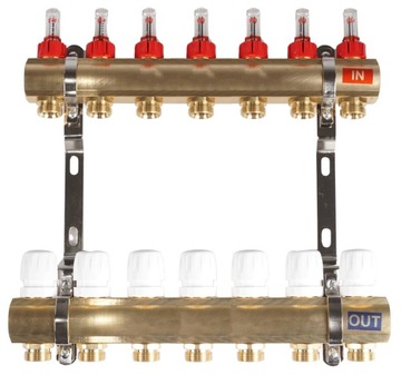 ROZDZIELACZ 7 OBWODOWY DO OGRZEWANIA PODŁOGOWEGO RTS-7
