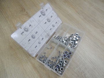 Гайки самоконтрящиеся М4-М12 146шт NEO