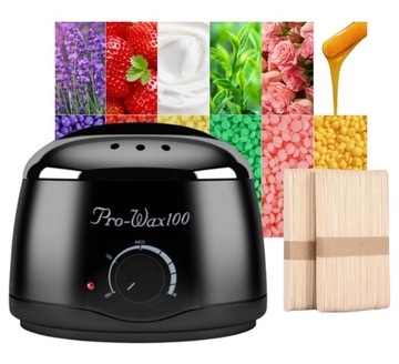 Набор Нагреватель воска, 6x твердого воска, набор для депиляции