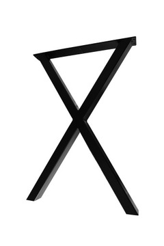 NOGA METALOWA typu X DO STOŁU I BIURKA LOFT INDUSTRIAL - 50X72 cm