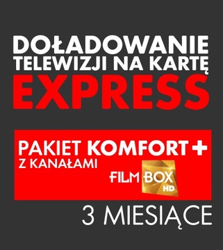 Doładowanie TNK KOMFORT+ Filmbox Pack 3 MIESIĄCE