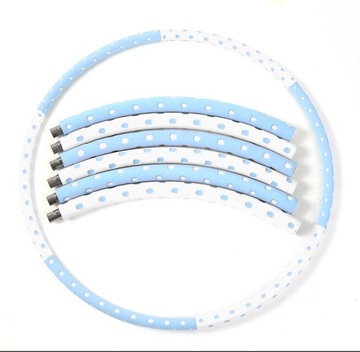 ODCHUDZAJĄCE HULAHOP KOŁO SKŁADANE HULA HOOP MASAŻ