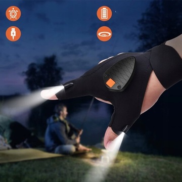 ПАРА ВЫЖИВАНИЯ СВЕТОДИОДНЫЕ ПЕРЧАТКИ С ПОДСВЕТКАМИ