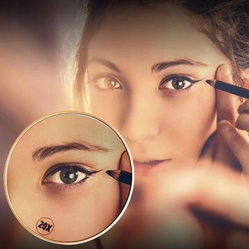 Зеркало в ванной с увеличением в 20 раз.