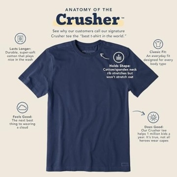 Хлопковая футболка Life Is Good, размер S