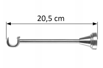 Карниз ОДИНАРНЫЙ 180 СМ 19 ММ SMART METAL 3 ЦВЕТА RENA