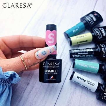 Розовый гибридный лак Claresa KISS ME! 3