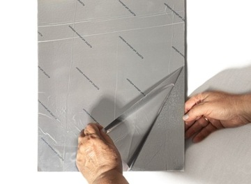 PANELE ŚCIENNE DEKORACYJNE 4x Płytka samoprzylepna 60x30 cm złotyMARMUR