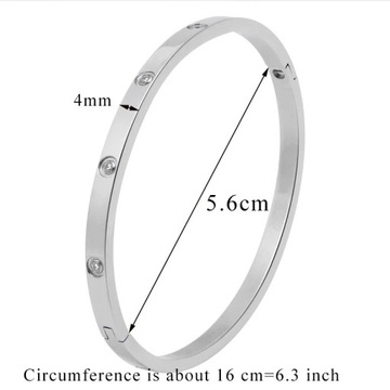 Beautiful Lovers Bracelets Woman Stainless Steel Bangles and Bangles Cubic