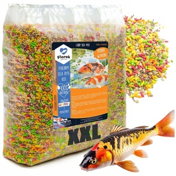 POKARM KARMA PASZA ZANĘTA GRANULAT DLA RYB KOI KARPI MIX NA OCZKO WODNE