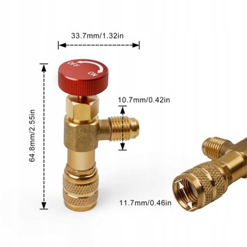 Комплект заливных кранов R32 R410a R600 R134a охлаждающей жидкости