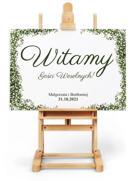 PLAKAT WESELNY ŚLUBNY 50x70cm personalizowany