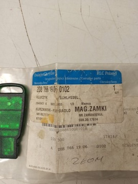 KLÍČ MERCEDES W463 W639 W202 JINÉ A2087661906 ASO