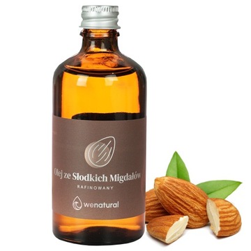 Olej ze Słodkich Migdałów Rafinowany 100ml Wenatural do kosmetyków, masażu