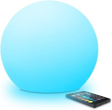 KULA LED 25cm ZMIENIAJĄCA KOLORY RGB DO DOMU OGRODU+PILOT WODOODPORNA MR.GO