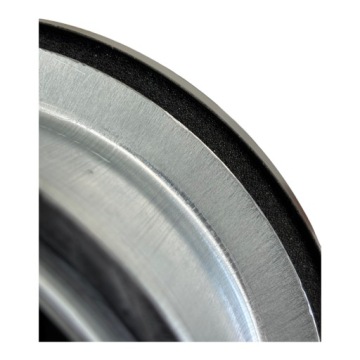 Диффузор вытяжного воздуха EVF BLACK плоский 125 с ПРОКЛАДКОЙ