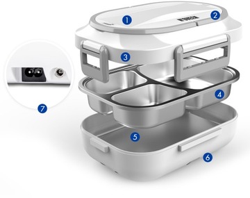 ЛАНЧ БОКС ЭЛЕКТРИЧЕСКИЙ ТЕРМОС ДЛЯ ОБЕДОВ 12/230 СУМКА