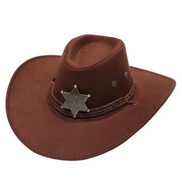 Western Cowboy Rider Hat Podróżny kapelusz przeciwsłoneczny