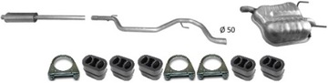 OPEL VECTRA C 2.2 16V 2002-01/2004 TŁUMIK KOMPLET