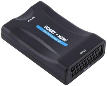 Adapter Konwerter SCART / EURO do HDMI HD MHL