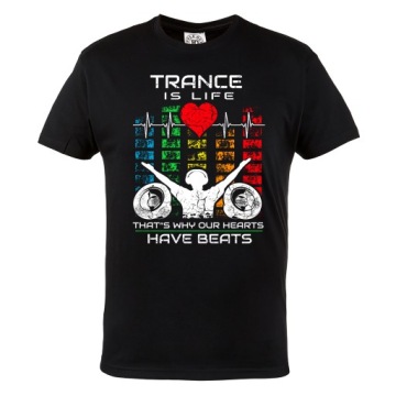 KOSZULKA MUZYCZNA TECHNO HOUSE TRANCE IS LIVE