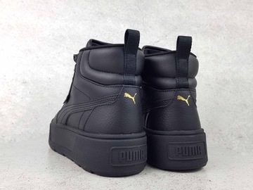 PUMA KARMEN MID BUTY CZARNE TRAMPKI GRUBA PODESZWA