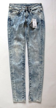 A6394 MANGO spodnie jeansy super slim 36