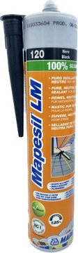 Silikon Mapesil LM 310ml MAPEI 120 czarny
