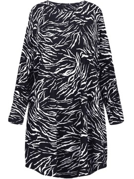 Kobieca urokliwa wzorzysta tunika PLUS SIZE 4XL 48