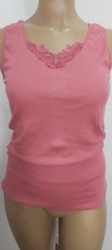 БОЛЬШАЯ ФУТБОЛКА 5XL – НА РЕМЕНЯХ – КРУЖЕВО – красная