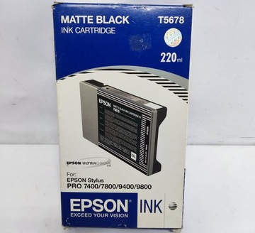 Tusz EPSON T5678 Matte Black 220ml ORYGINAŁ